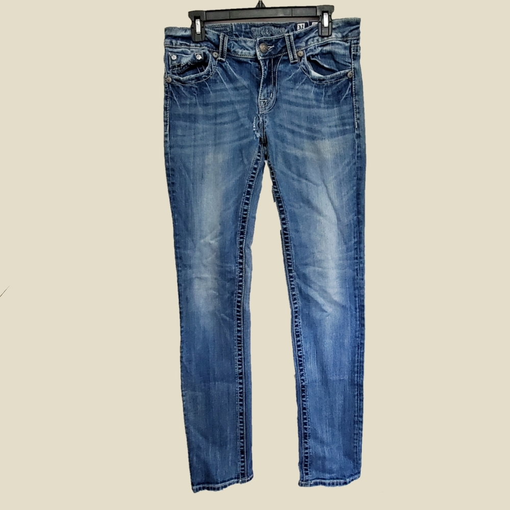 Miss Me Skinny Blue Jeans, Size 31